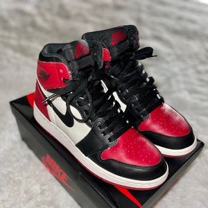 Retro Bred Toe Jordan 1’s